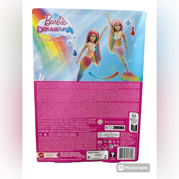 Dreamtopia Barbie Magic Mermaid Doll w/ Rainbow Hair & Water-Activated N… - Picture 2 of 8